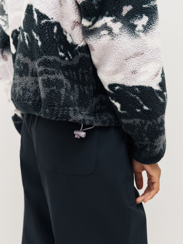 Columbia Purple Helvetia™ II Printed Cropped Half Snap Fleece - Image 6 of 6