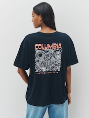 Columbia Rolling Bend™ Graphic Oversized Black T-Shirt - Image 3 of 4