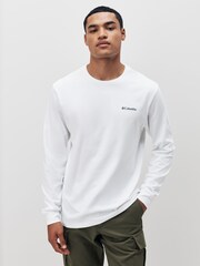 Columbia Explorers Canyon™ Long Sleeve White T-Shirt - Image 1 of 5