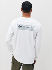 Columbia Explorers Canyon™ Long Sleeve White T-Shirt - Image 4 of 5
