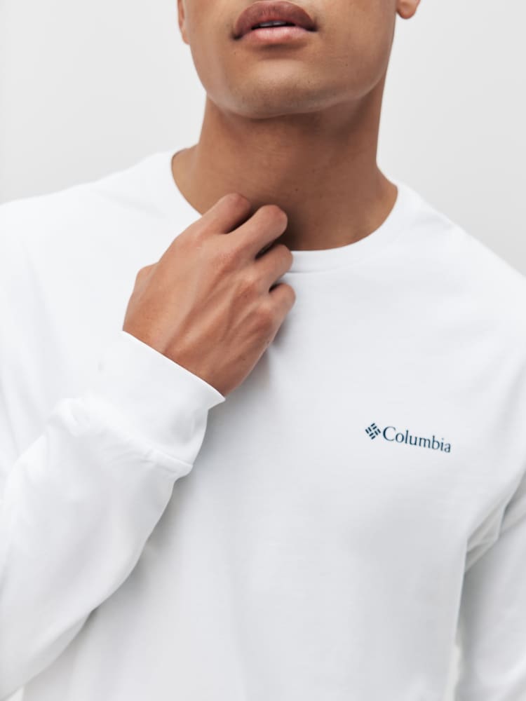 Columbia Explorers Canyon™ Long Sleeve White T-Shirt - Image 5 of 5