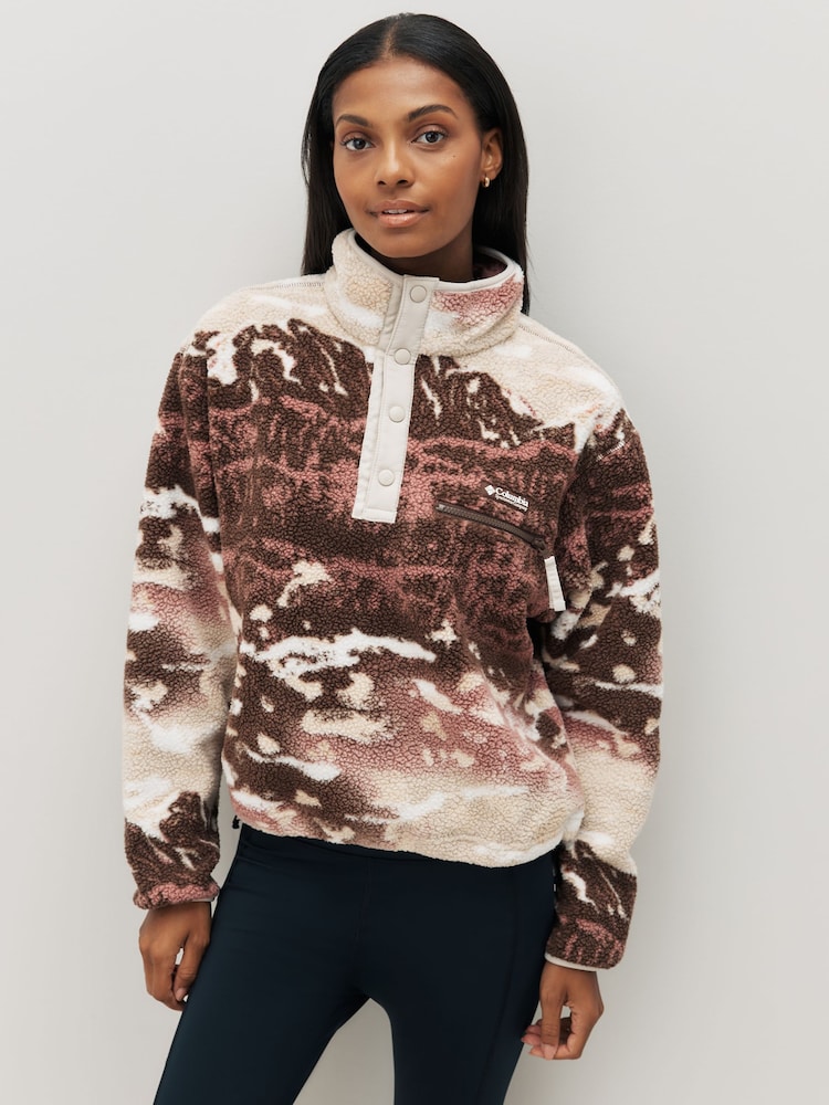 Columbia Helvetia™ II Printed Cropped Half Snap Fleece - Image 1 of 5 Columbia Helvetia™ II Printed Cropped Half Snap Fleece - Image 1 of 5