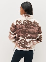 Columbia Helvetia™ II Printed Cropped Half Snap Brown Fleece - Image 2 of 5