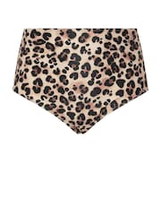 Yours Curve Black Animal High Waist Briefs - Image 6 of 7