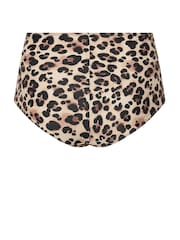 Yours Curve Black Animal High Waist Briefs - Image 7 of 7