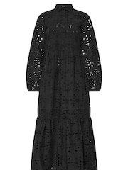 Long Tall Sally 100% Bomull Broderi Knappkjole - Bilde 7 av 7