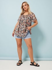 Schwarz - Yours Curve Boho Pintuck Blouse - Bild 3 von 5