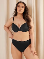 Yours Curve Pink Lace Trim T-Shirt Bras 3 Pack - Image 4 of 9