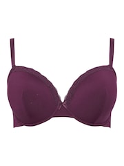 Yours Curve Pink Lace Trim T-Shirt Bras 3 Pack - Image 8 of 9