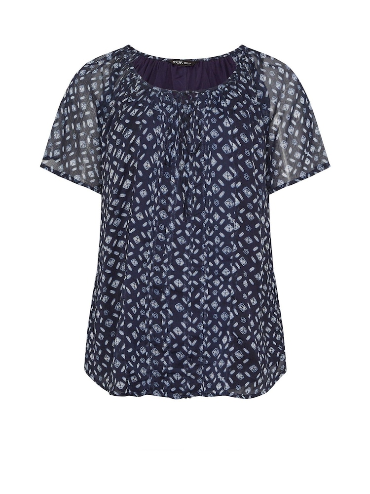 Azul - Blusa con pinzas estilo boho de Yours Curve - Imagen 5 de 5 Azul - Blusa con pinzas estilo boho de Yours Curve - Imagen 5 de 5