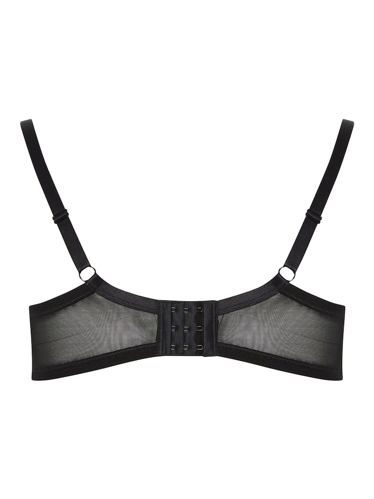 Yours Curve Black Embroidered Bras 2 Pack - Image 9 of 9