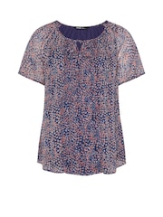 Hellblau - Yours Curve Boho Pintuck Blouse - Bild 5 von 5