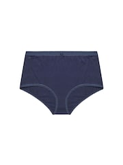 Yours Curve Blue Butterfly Full 100% Cotton Briefs 5 Pack - Image 7 of 9