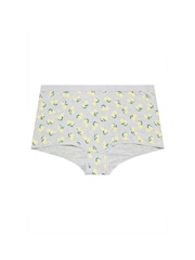 Yours Curve Grey Stretch Shorts 5 Pack - Image 7 of 9