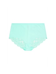 Yours Curve Blue Lace Back Full Briefs 3 Pack - Image 8 of 9