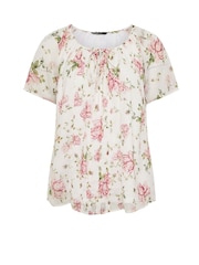 Weiß - Yours Curve Boho Pintuck Blouse - Bild 5 von 5