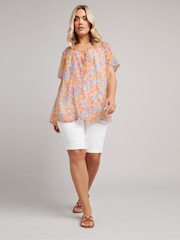 Pink - Yours Curve Boho Pintuck Blouse - Bild 2 von 5