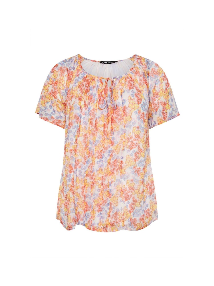 Pink - Yours Curve Boho Pintuck Blouse - Bild 5 von 5