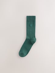 Orange/Green/Blue 8 Pack Embroidered Lasting Fresh Socks - Image 7 of 12