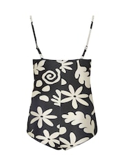 Yours Curve Black Folkloric Floral Swimsuit - Image 7 of 7