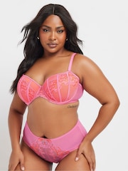 Yours Curve Contrast Padded Plunge Bra - Изображение 2 из 7