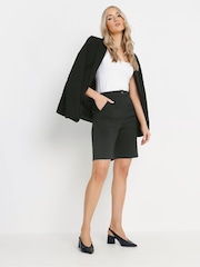 Long Tall Sally Black Formal Bermuda Shorts - Image 1 of 6