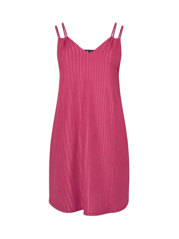 Yours Curve Pink Cami Double Strap Dress - Image 5 of 5