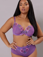 Yours Curve Floral Embroidered Bra - Bild 1 von 6