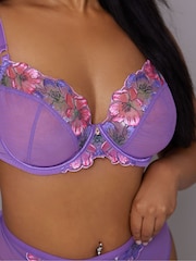 Yours Curve Floral Embroidered Bra - Bild 4 von 6