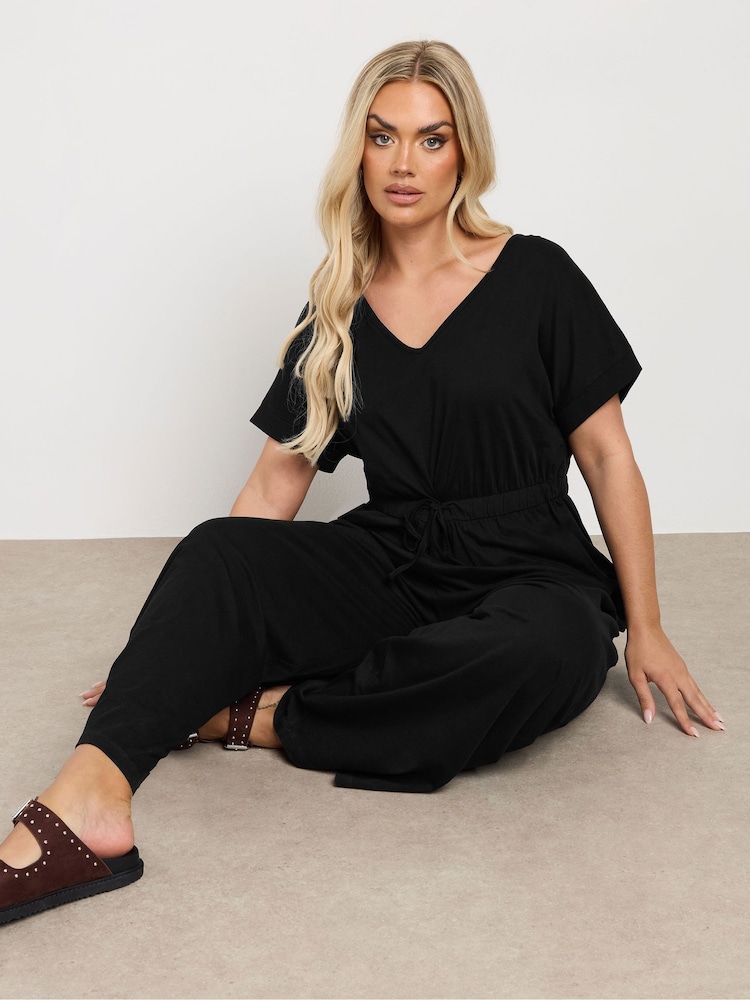 Yours Curve 100% Cotton Jumpsuit - Imagen 2 de 5