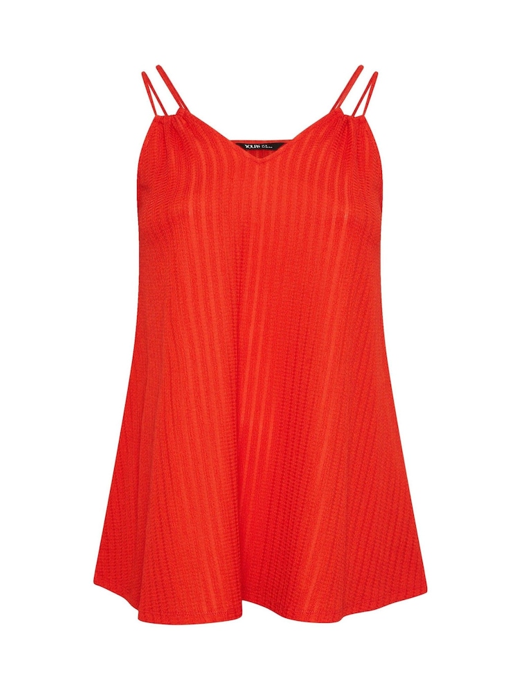 Yours Curve Orange Double Strap Camisole - Image 5 of 5