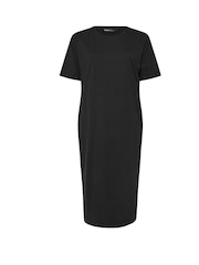 Yours Curve Black Drop Shoulder Throw On 100% Cotton Dress - Image 5 of 5