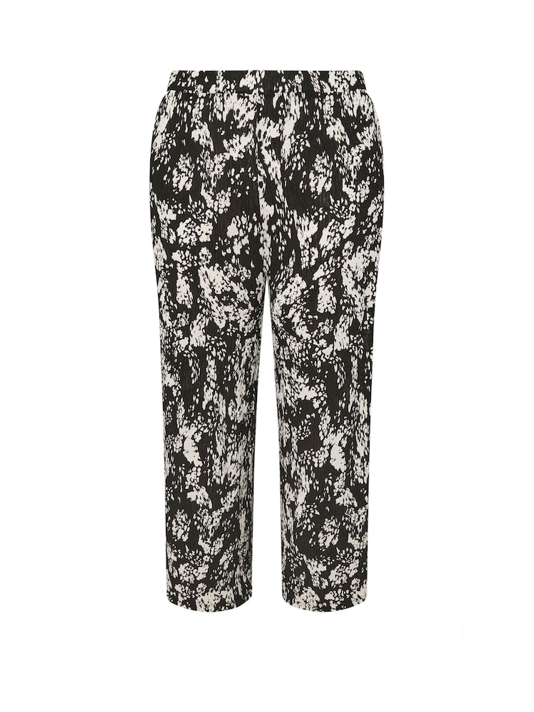Yours Curve Black Dry Plisse Co-Ord Trousers - Image 5 of 5