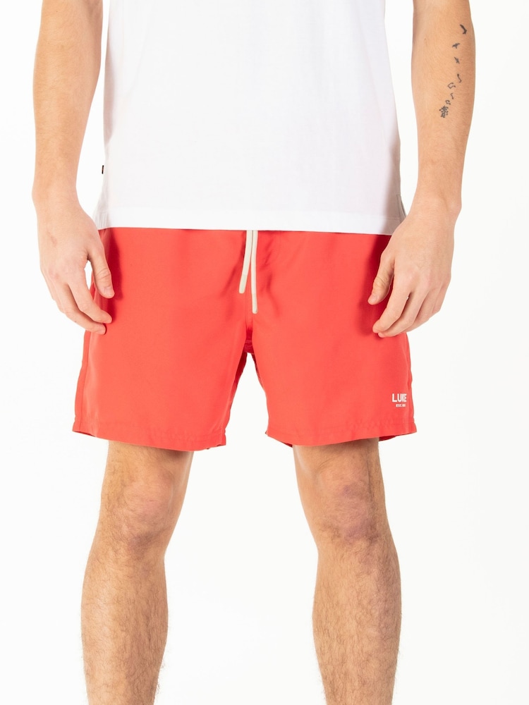 Luke 1977 Red Stately Grenadine Swimshorts - Image 1 of 4