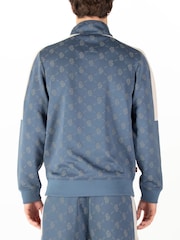 Luke 1977 Blue Ronaldo Denim Zip Sweater - Image 2 of 8