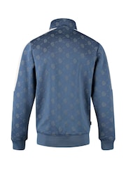 Luke 1977 Blue Ronaldo Denim Zip Sweater - Image 5 of 8