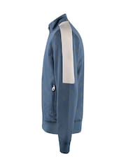 Luke 1977 Blue Ronaldo Denim Zip Sweater - Image 6 of 8