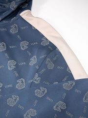 Luke 1977 Blue Ronaldo Denim Zip Sweater - Image 8 of 8