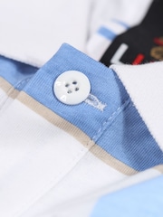 Luke 1977 Blue 100% Cotton Hadrianswhite Denim Check Polo Shirt - Image 6 of 7