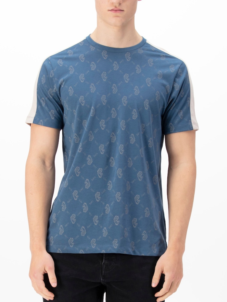 Luke 1977 Blue 100% Cotton Ramos Denim Blue T-Shirt - Image 1 of 6
