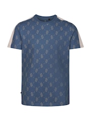 Luke 1977 Blue 100% Cotton Ramos Denim Blue T-Shirt - Image 4 of 6