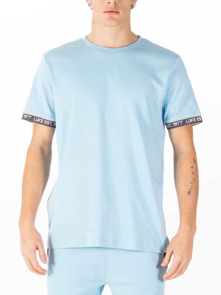 Luke 1977 Blue 100% Cotton Nelson T-Shirt - Image 1 of 7