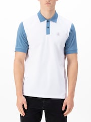 Luke 1977 Saddleworth White Denim Polo Shirt - Image 1 of 6