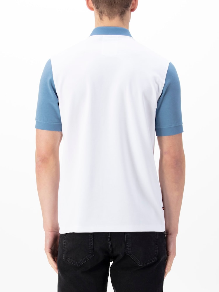 Luke 1977 Saddleworth White Denim Polo Shirt - Image 2 of 6