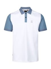 Luke 1977 Saddleworth White Denim Polo Shirt - Image 4 of 6