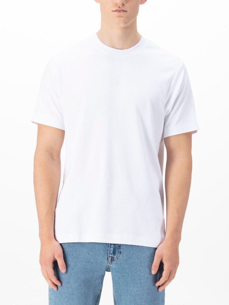 Luke 1977 100% Cotton Glaze Relaxed Fit White T-Shirt - Image 1 of 6 Luke 1977 100% Cotton Glaze Relaxed Fit White T-Shirt - Image 1 of 6