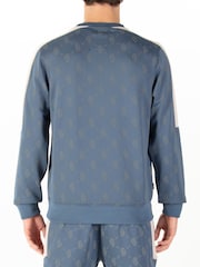 Luke 1977 Blue Gazzas Tears Denim Sweatshirt - Image 2 of 8