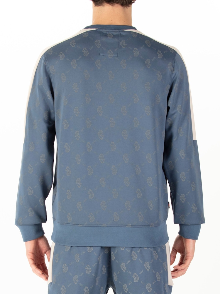 Luke 1977 Blue Gazzas Tears Denim Sweatshirt - Image 2 of 8