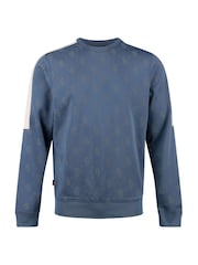 Luke 1977 Blue Gazzas Tears Denim Sweatshirt - Image 4 of 8