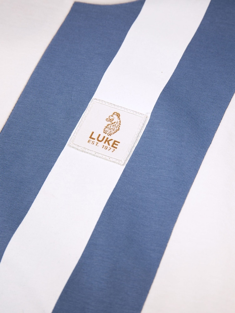 Luke 1977 Blue 100% Cotton Edale T-Shirt - Image 6 of 6
